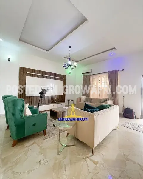 1 unit of furnished 4 bedroom terrace duplexes with en-suite bedrooms.