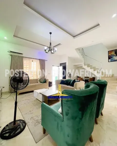 1 unit of furnished 4 bedroom terrace duplexes with en-suite bedrooms.