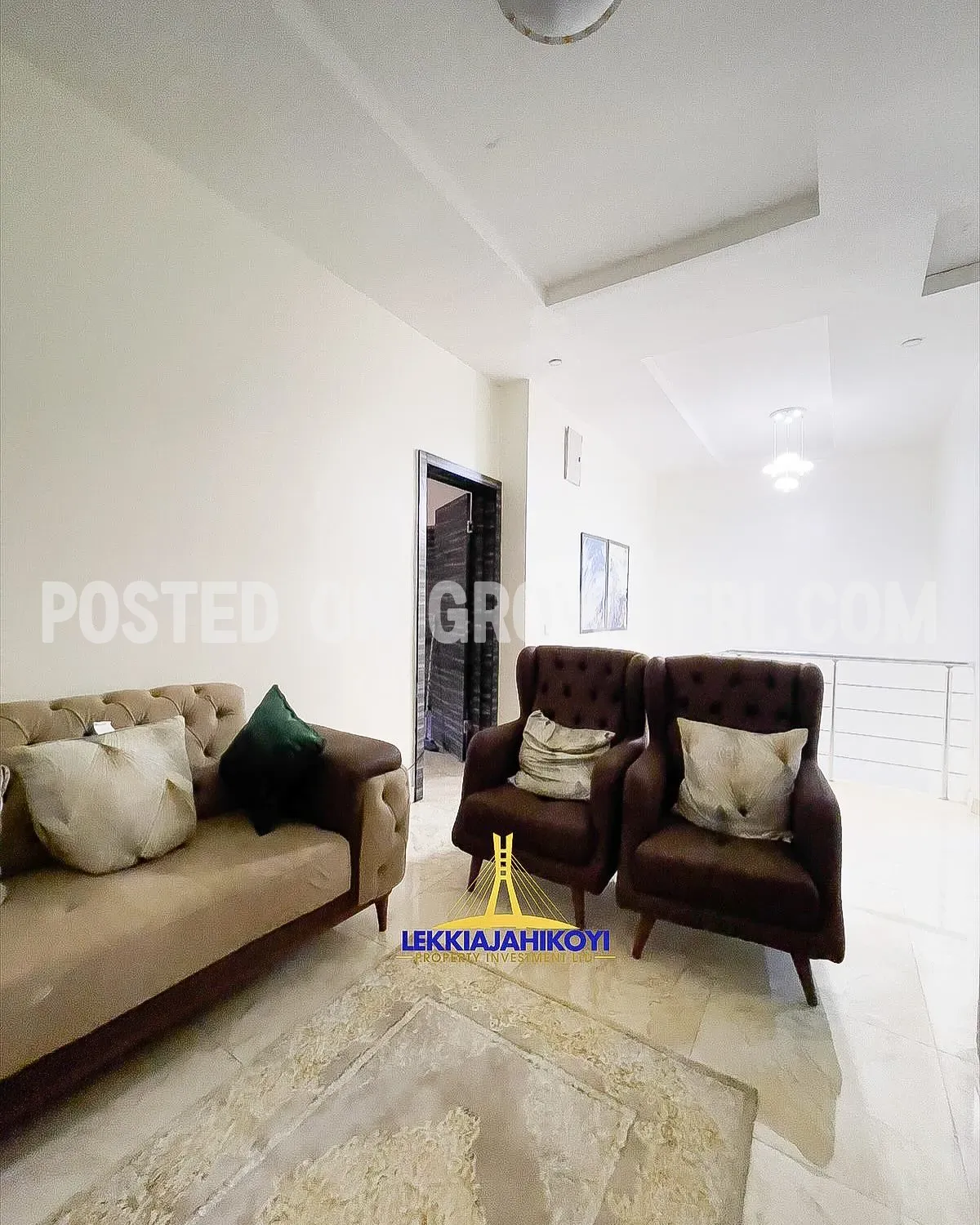 1 unit of furnished 4 bedroom terrace duplexes with en-suite bedrooms.