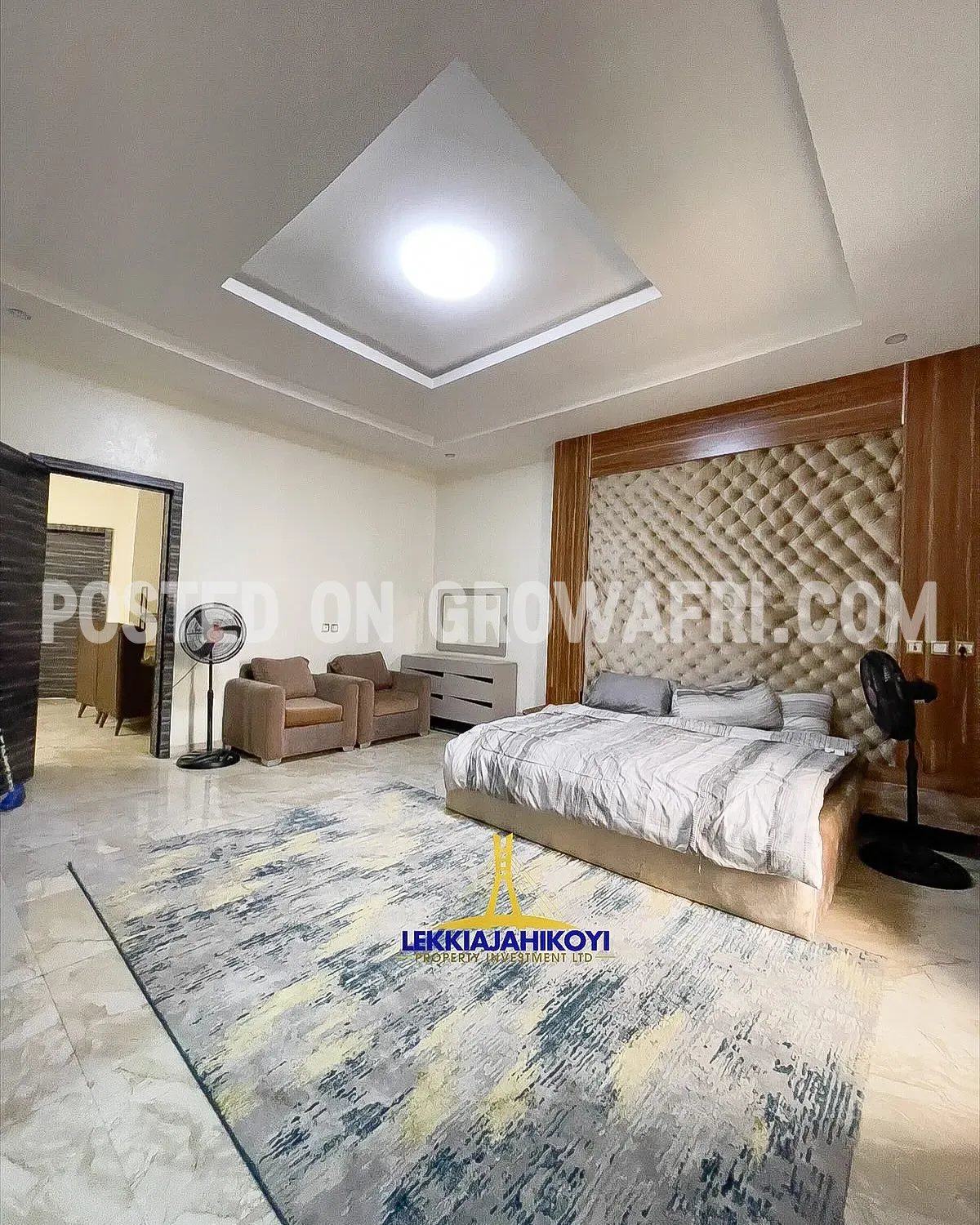 1 unit of furnished 4 bedroom terrace duplexes with en-suite bedrooms.