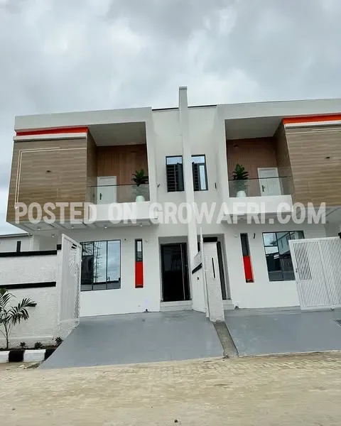 Modern and tastefully built 4 bedroom  semi detached duplex with BQ 