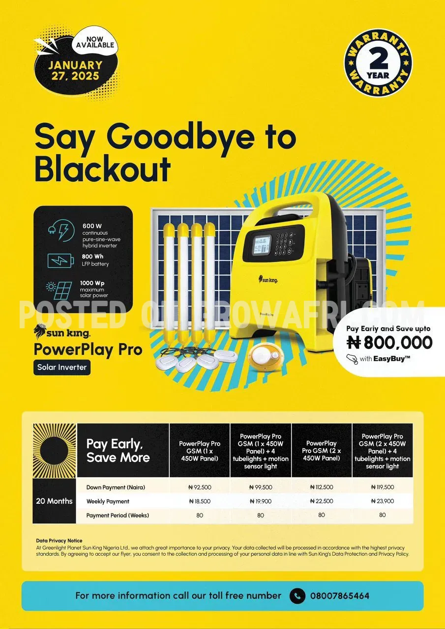 Sun king solar system and inverter 