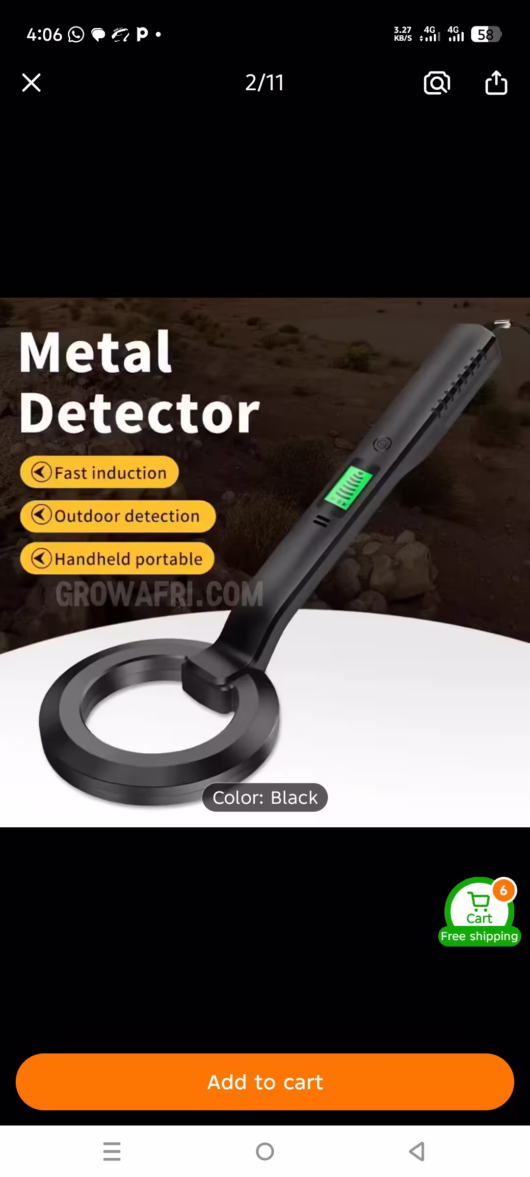 Portable Handheld Metal Detector 