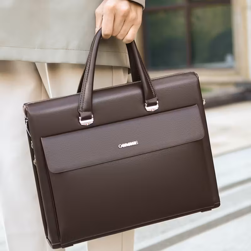 Anti-Theft Laptop Bag for Men with Password Lock