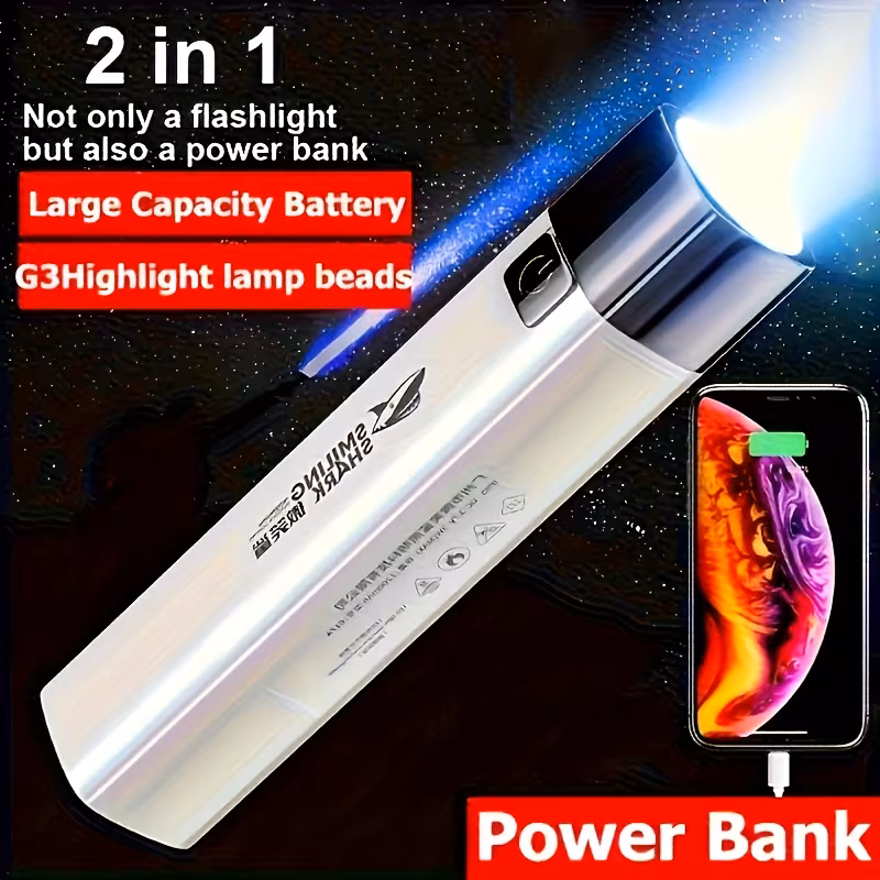 Power Bank with 2 in 1 port 