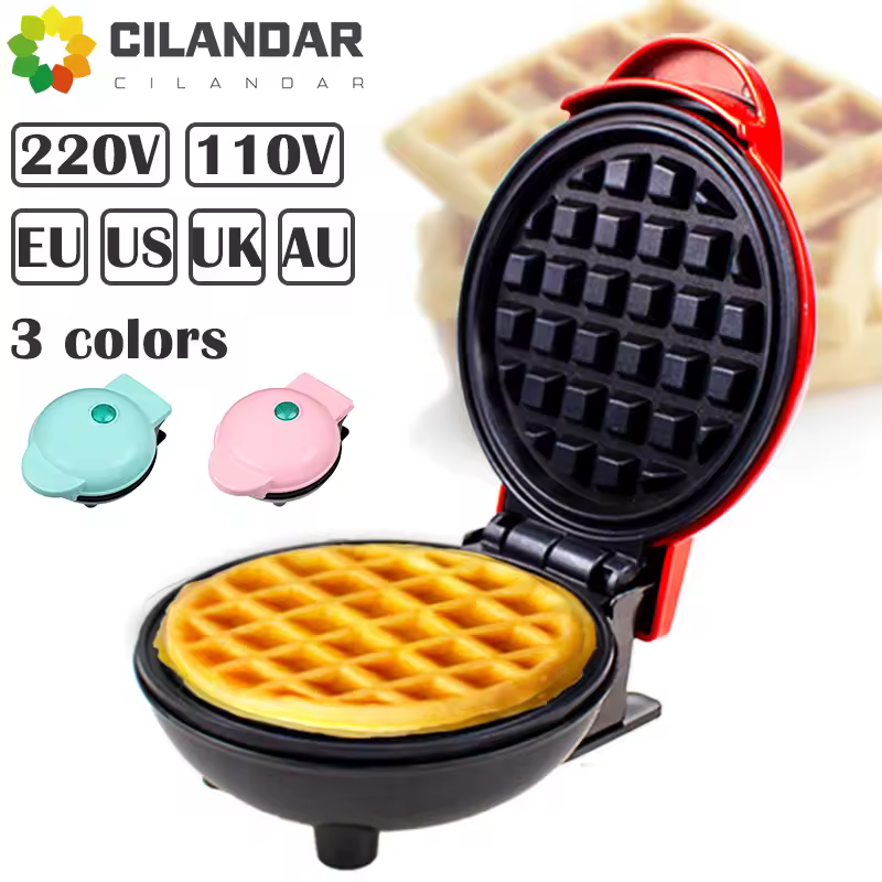 Electric mini waffle maker