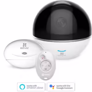 EZVIZ C6T-RF Edition Integrated alarm system with camera and sensors.