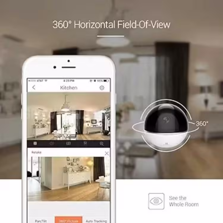 EZVIZ C6T-RF Edition Integrated alarm system with camera and sensors.