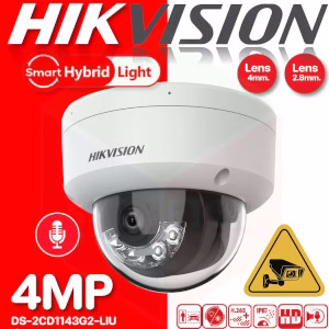 Hikvision DS-2CD1143G2-LIU | ? 4MP Smart Hybrid Light Fixed Dome Network Camera