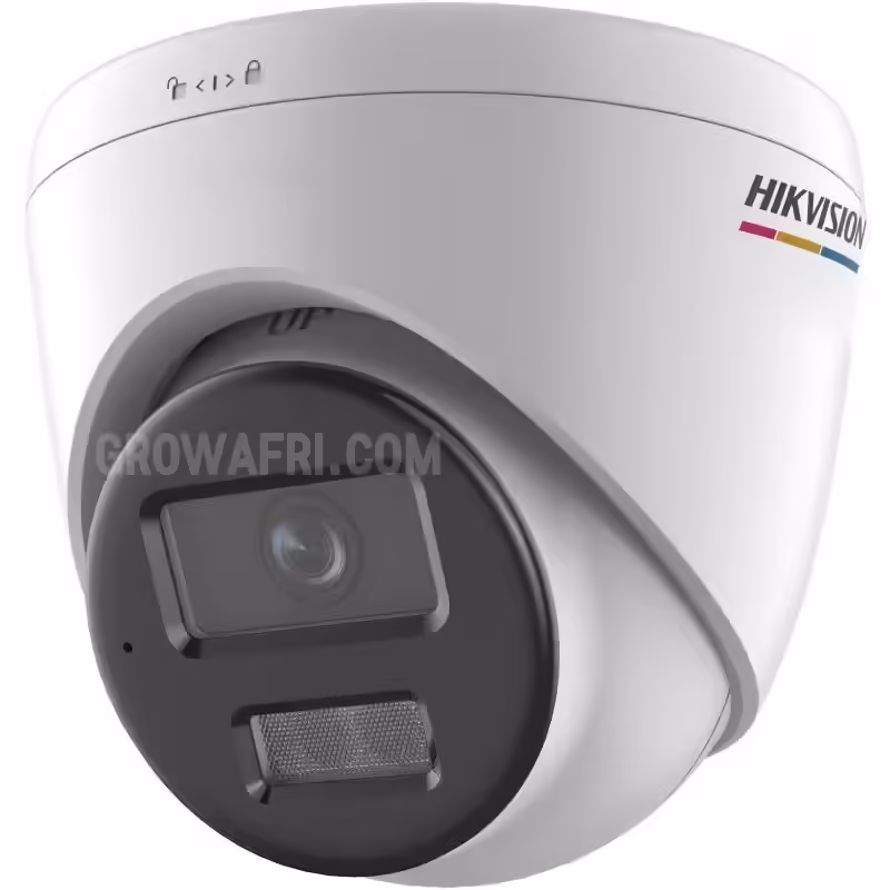 Hikvision DS-2CD1347G2H-LIUF/SRB | 4MP 24/7 Colourful image ColorVu Smart Hybrid Light Turret IP Camera with audio