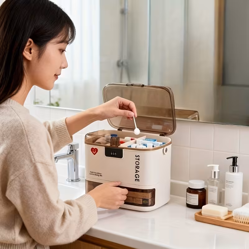 Lockable Password Medicine Cabinet
