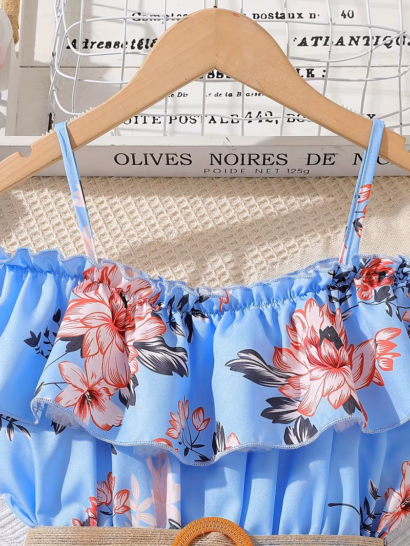 Girls' Fashionable Elegant Dress. 