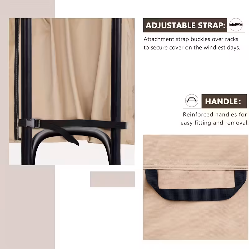 Heavy-Duty 800D Firewood Rack Cover