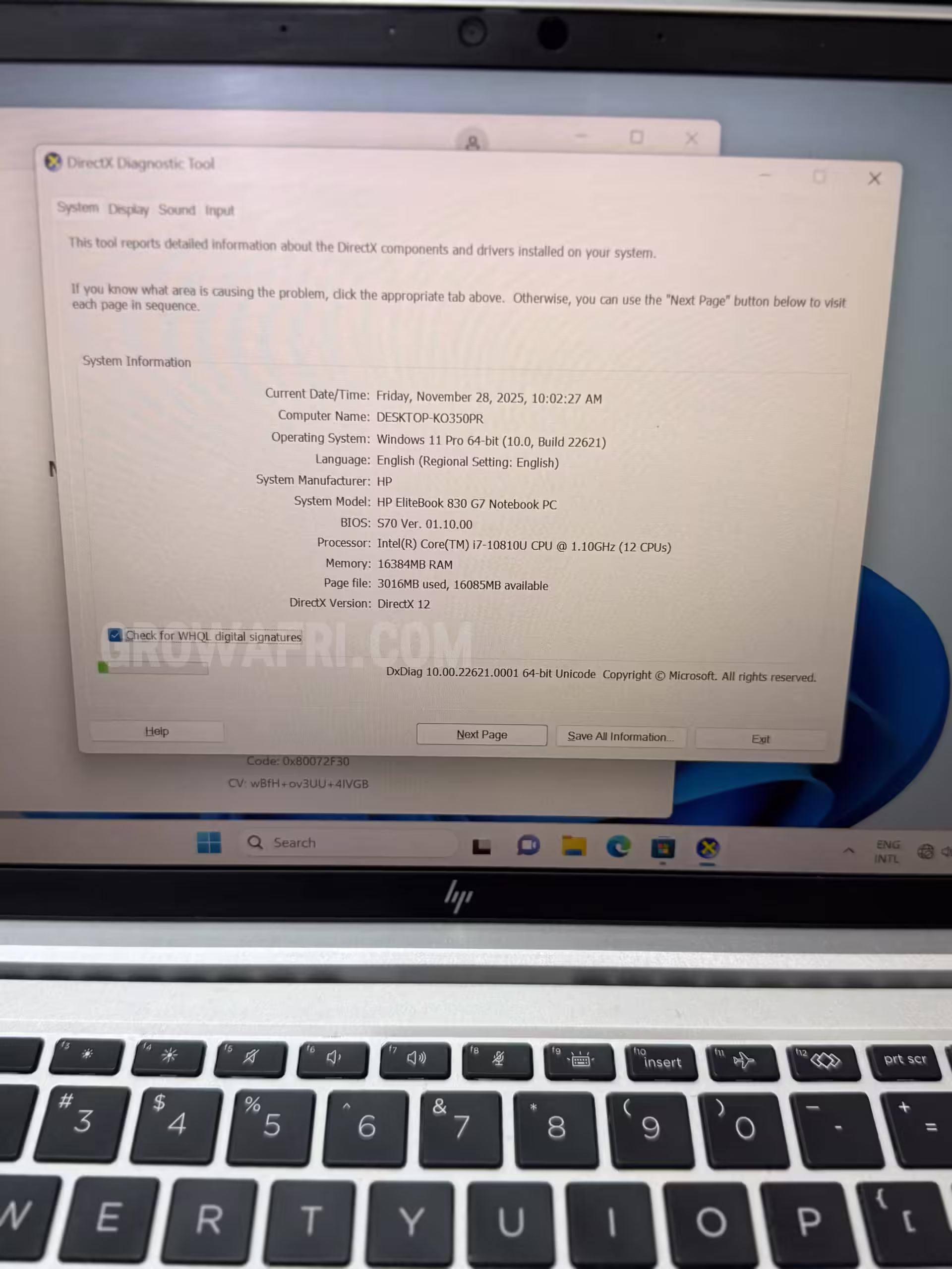 HP Elitebook 830 G7 Touchscreen  Intel Core i7-10810U @ 4.9Ghz (12CPUs) 16gb Ram; 512gb SSD